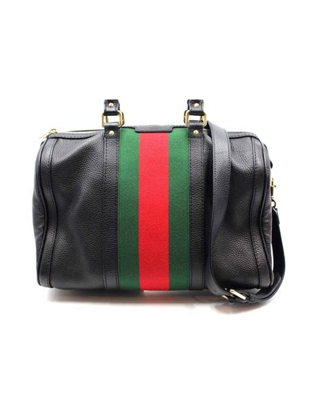 bauletto gucci vintage web pelle nera|Borse Gucci in Pelle Nero .